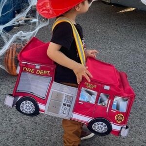 Light up Fire Truck Costume Dress Up Pretend play